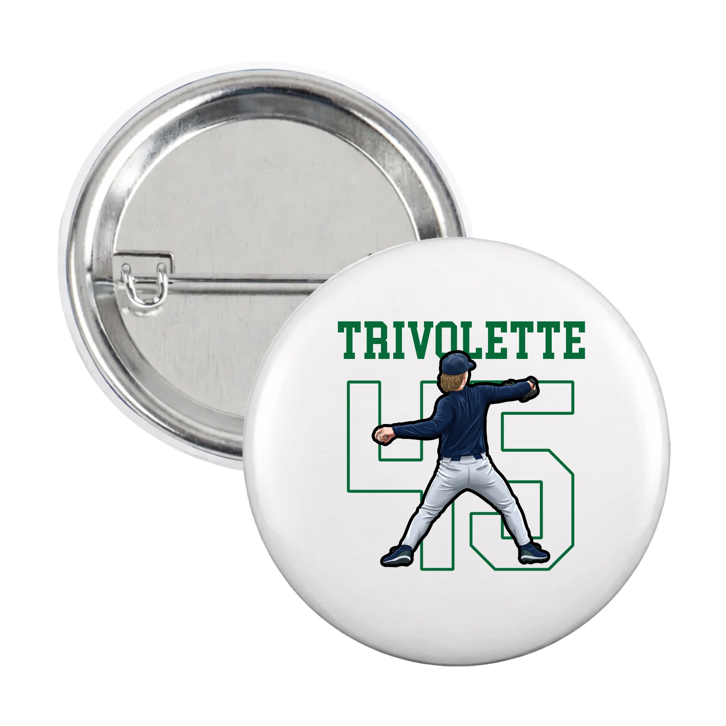 Game Day Button — Shirsey in White