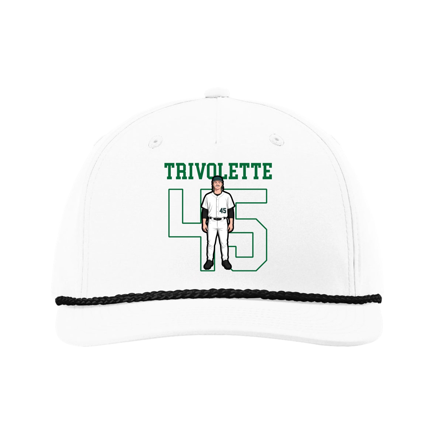 Five-Panel Classic Rope Cap — Shirsey in White