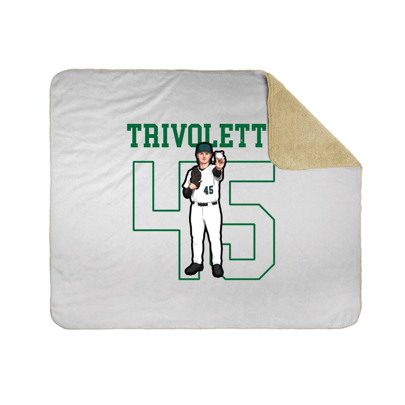 Throw Blanket — Shirsey in White