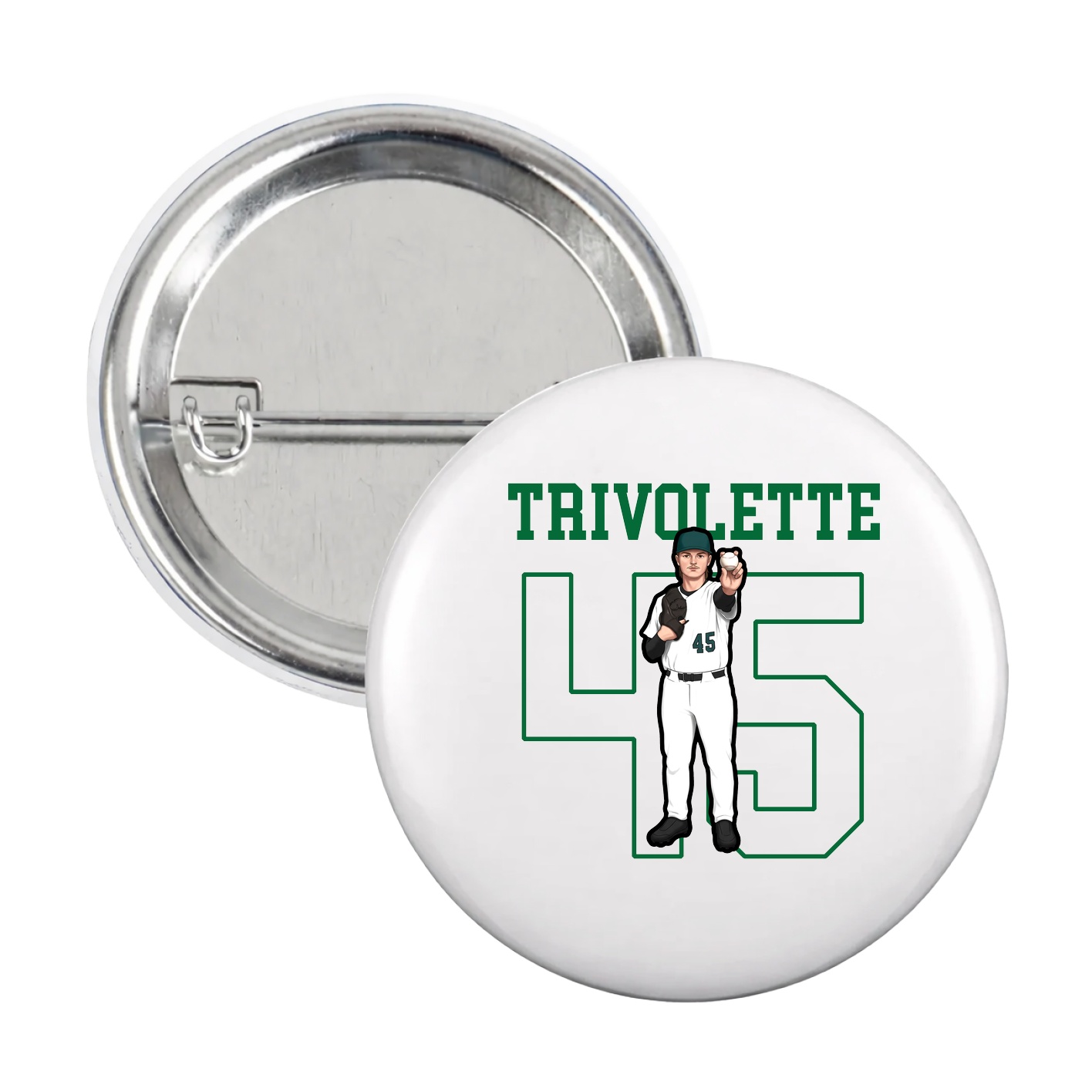 Game Day Button — Shirsey in White