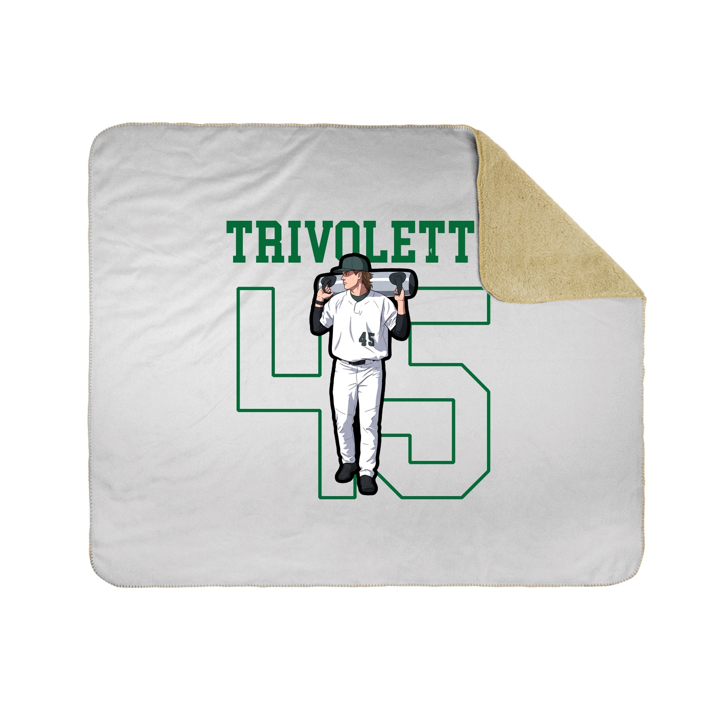 Throw Blanket — Shirsey in White
