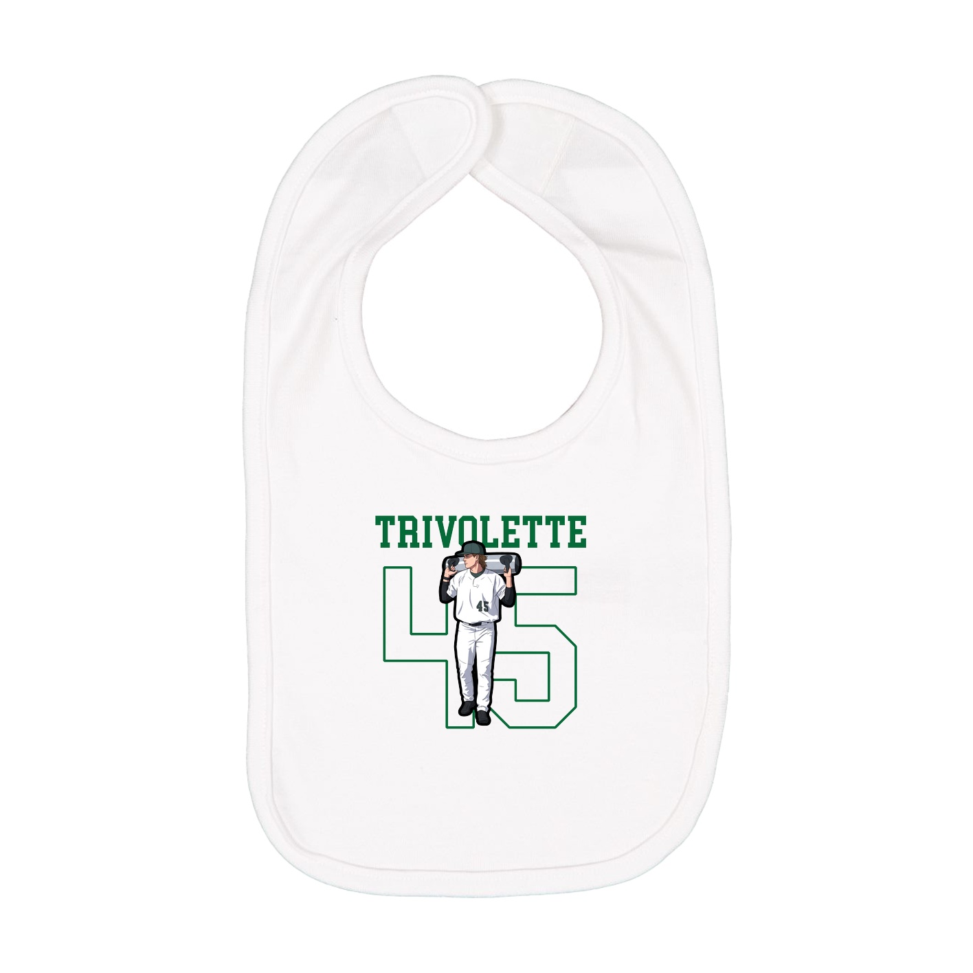 Infant Bib — Shirsey in White