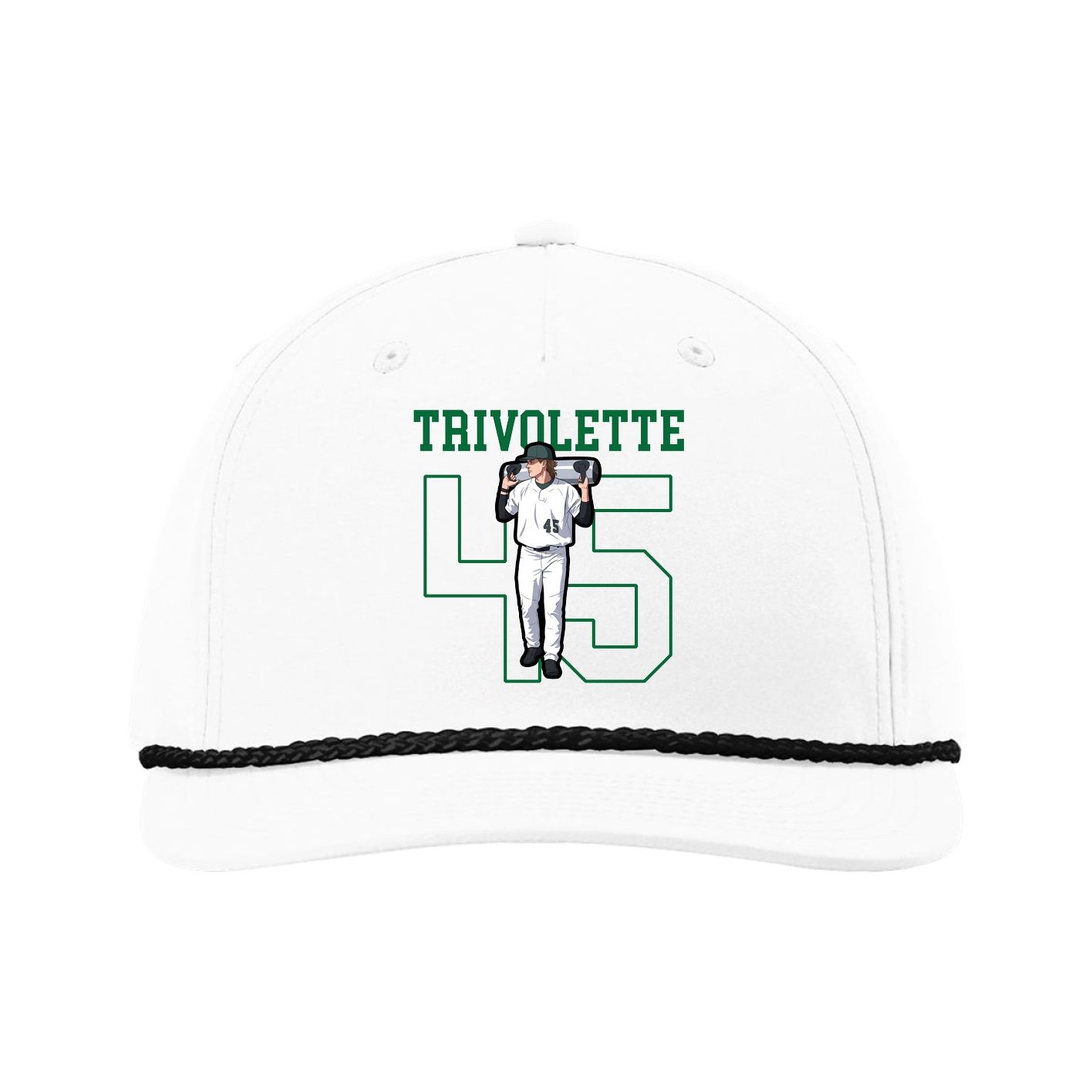 Five-Panel Classic Rope Cap — Shirsey in White