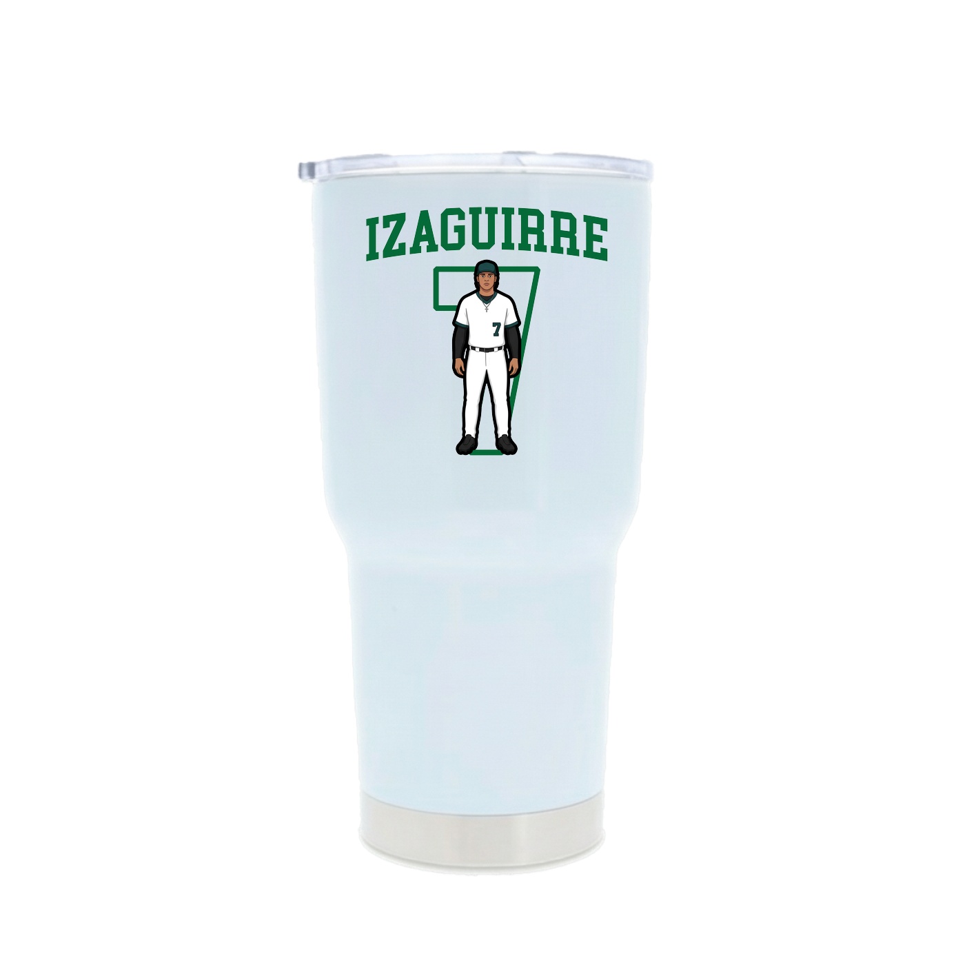 30oz Stainless Steel Tumbler — Shirsey in White