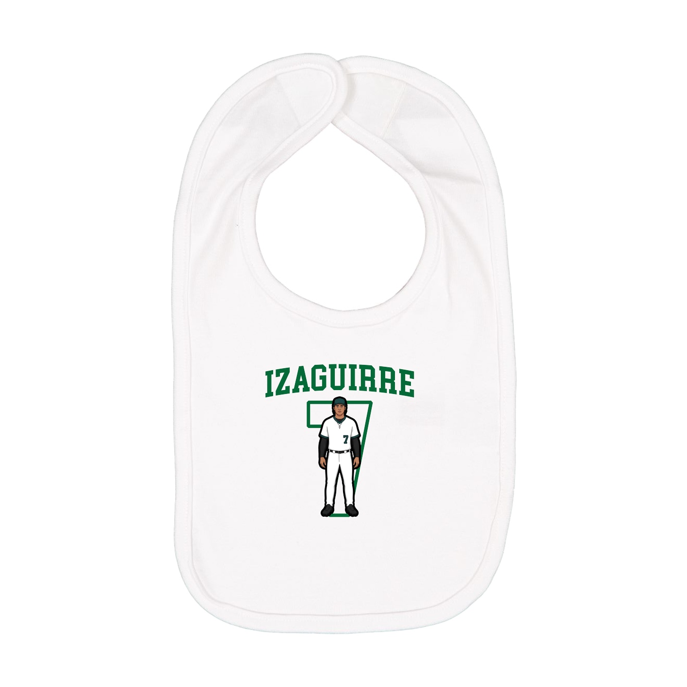 Infant Bib — Shirsey in White