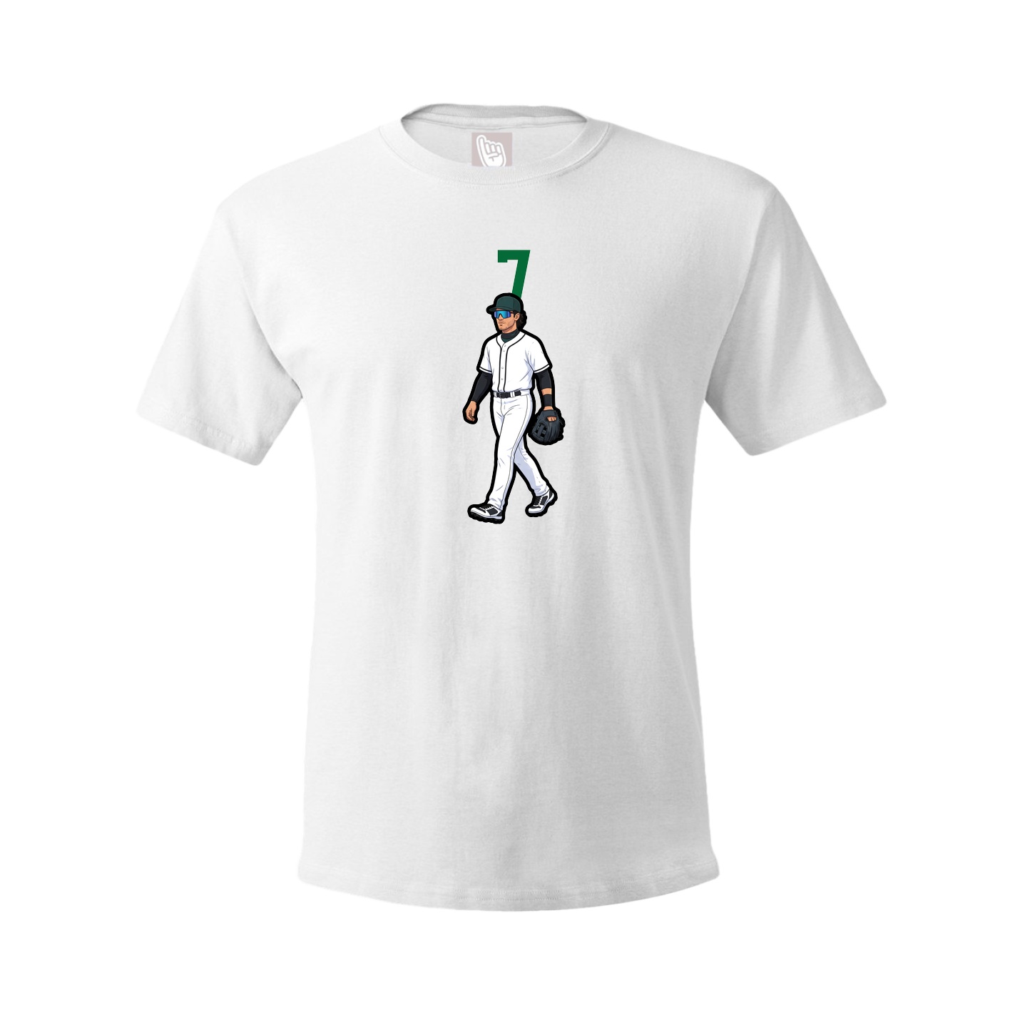 Tee — Number Top in White