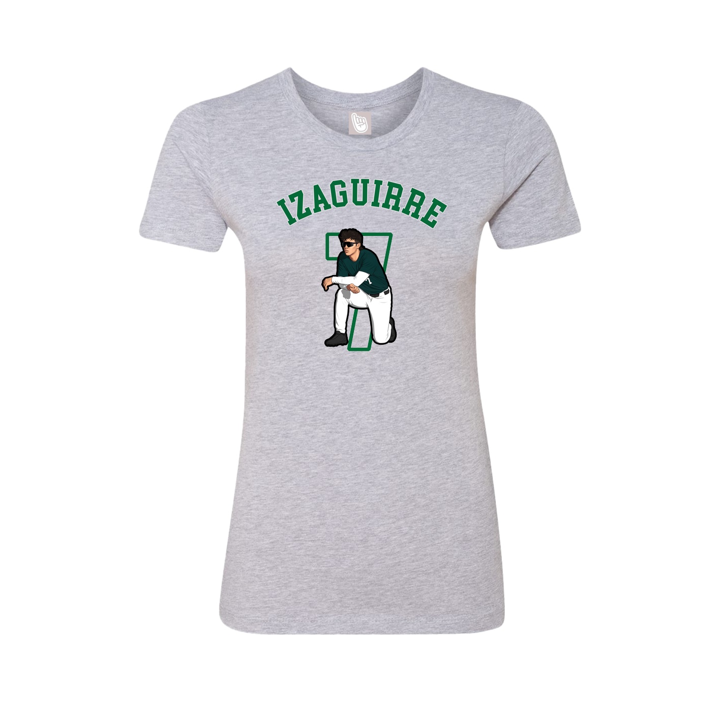 Fitted Women's Tee — Shirsey Arch in Grey
