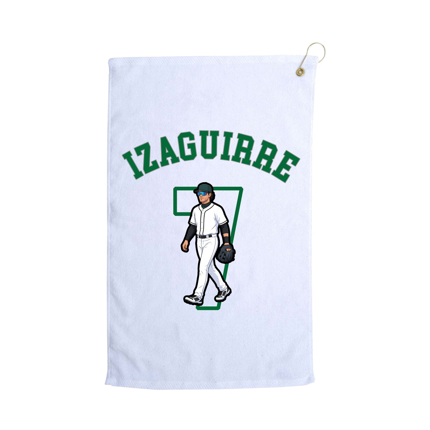Golf Towel — Shirsey Arch in White