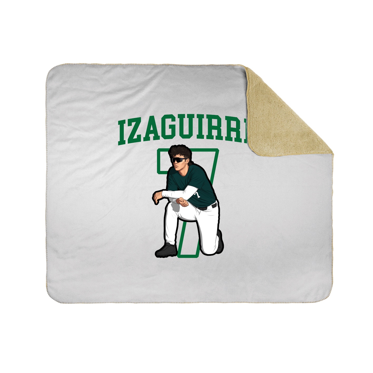 Throw Blanket — Shirsey in White