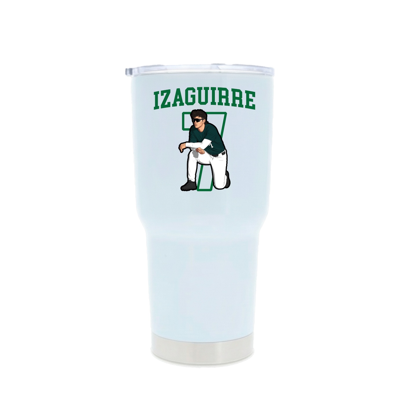 30oz Stainless Steel Tumbler — Shirsey in White