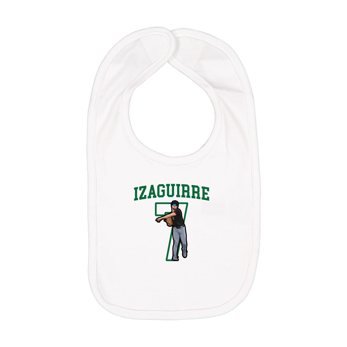 Infant Bib — Shirsey in White