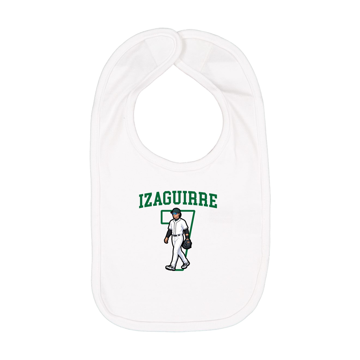 Infant Bib — Shirsey in White
