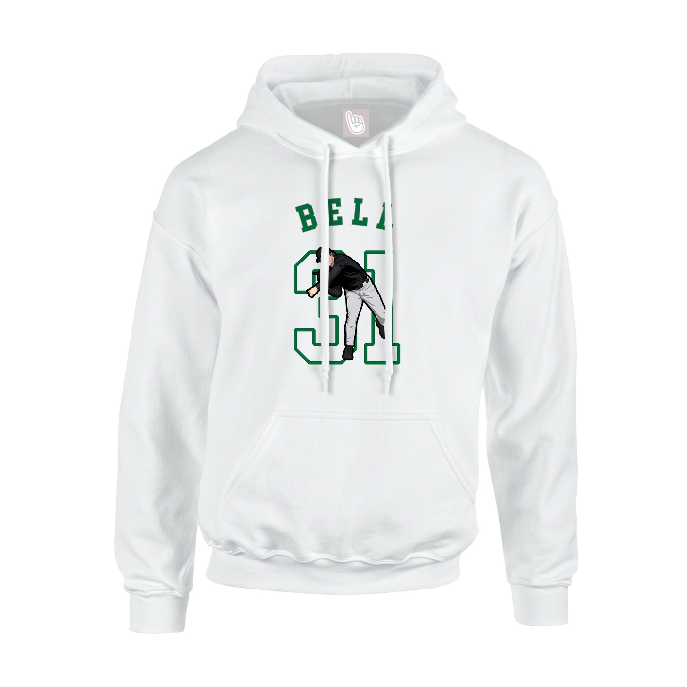 Hoodie — Shirsey Arch in White