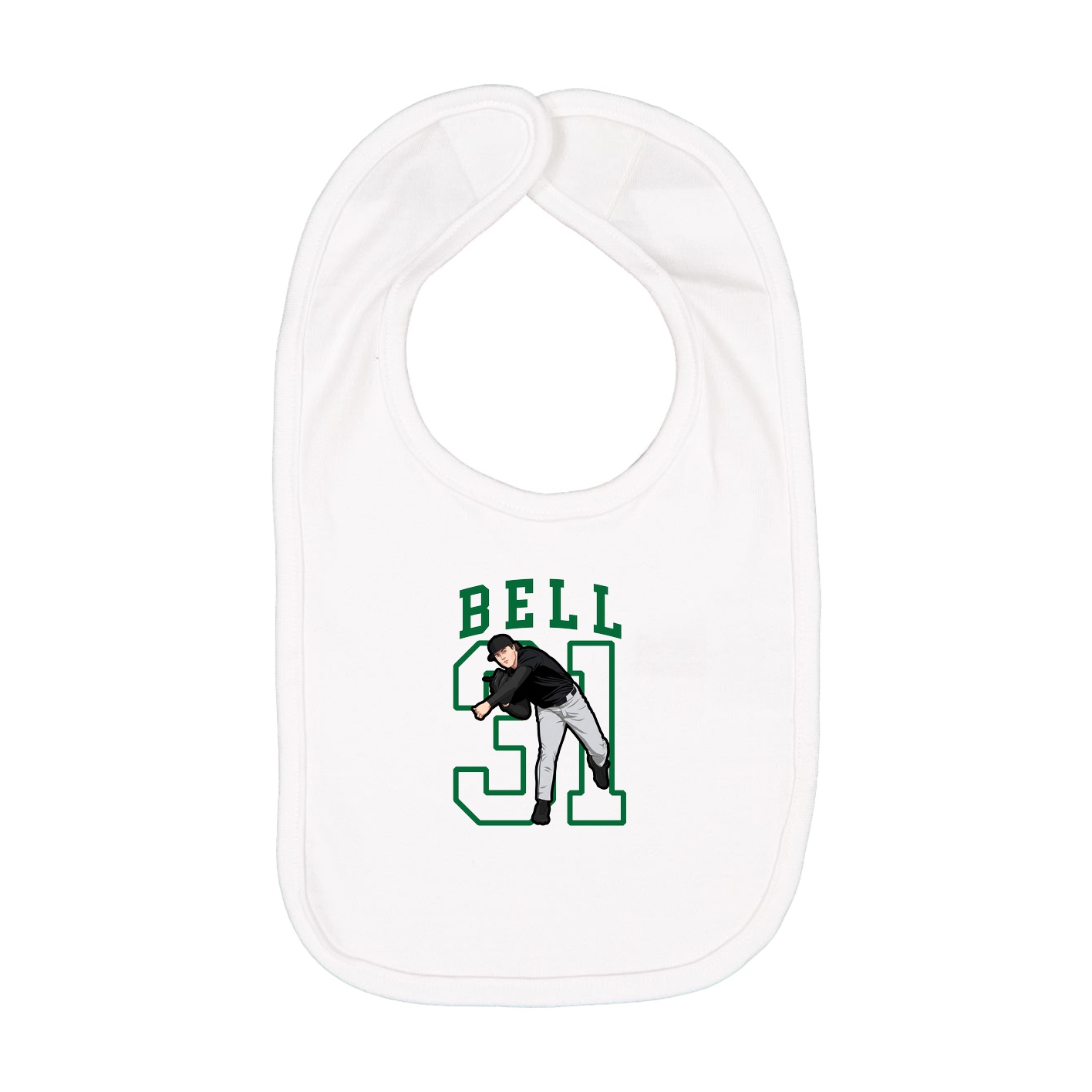 Infant Bib — Shirsey in White