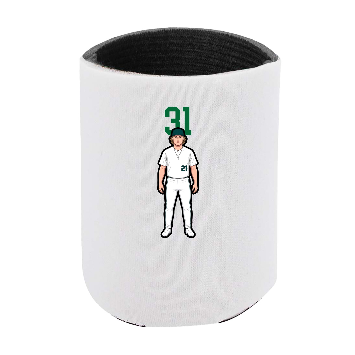 Can Holder — Number Top in White