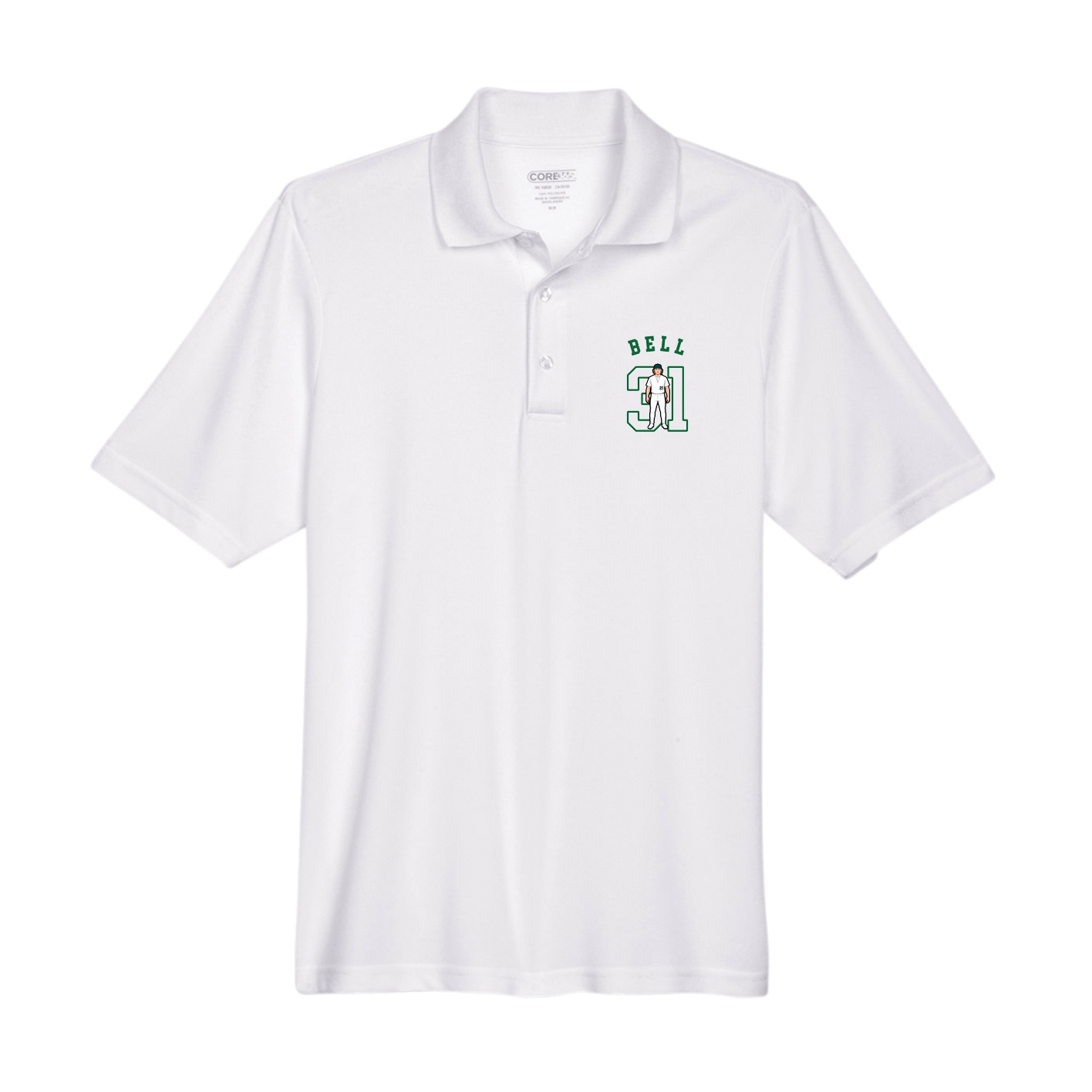 Performance Polo — Shirsey Arch in White