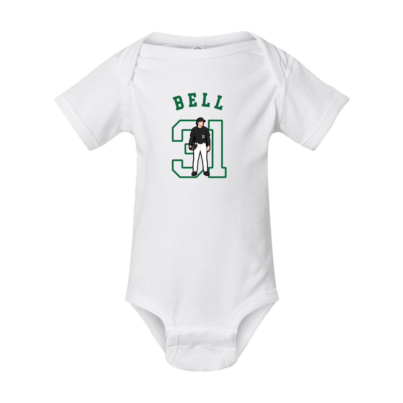 Baby Onesie — Shirsey Arch in White