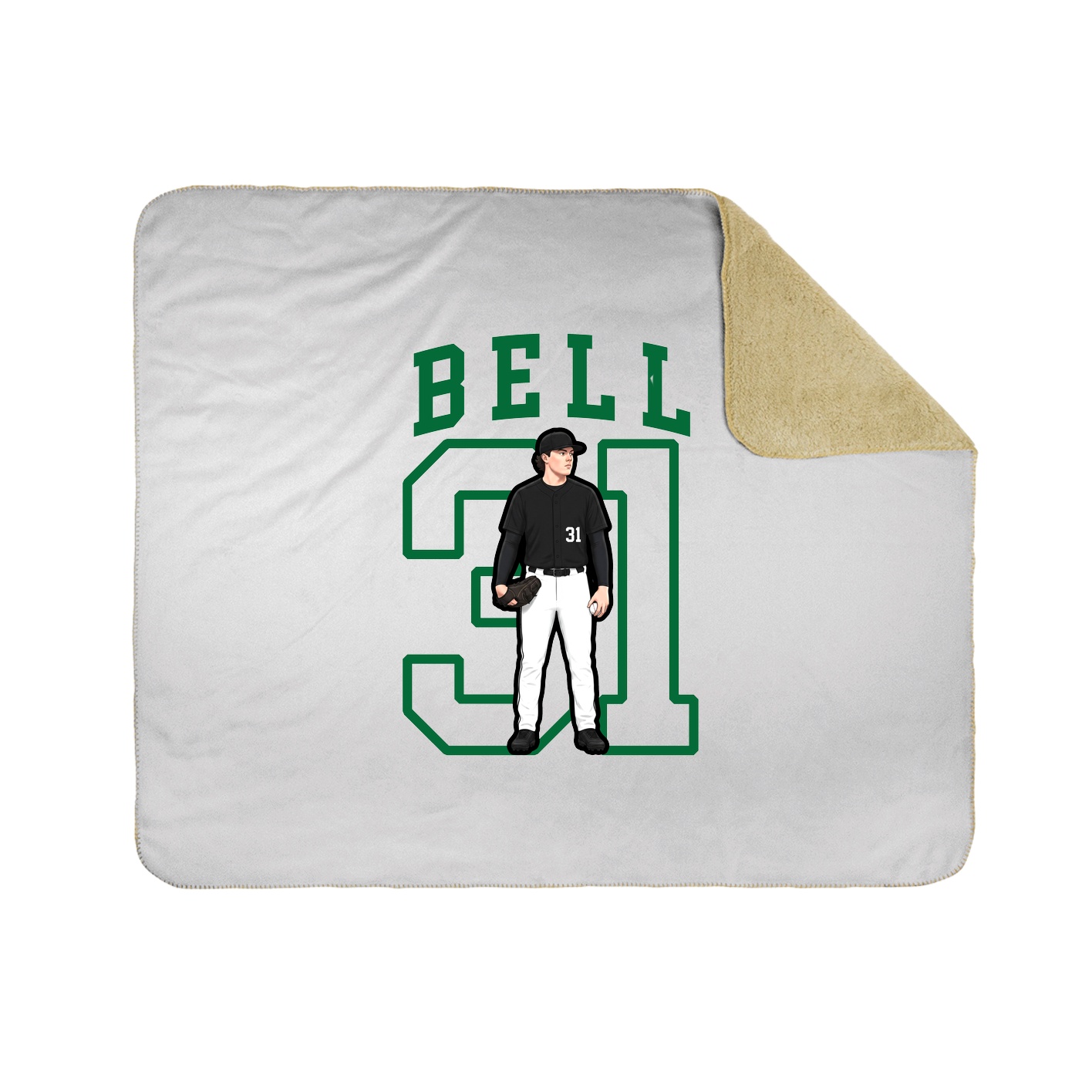 Throw Blanket — Shirsey in White