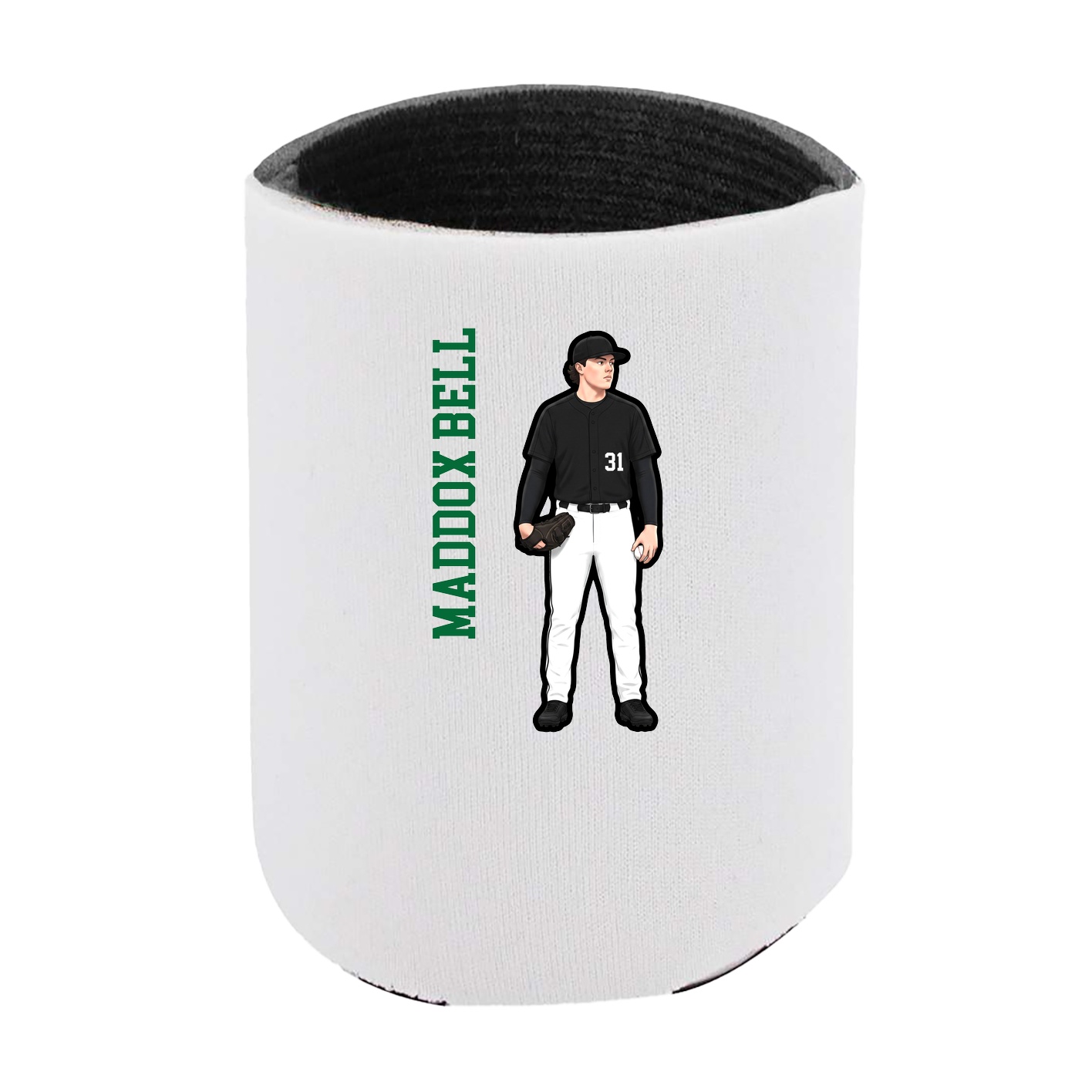 Can Holder — Name Vertical in White