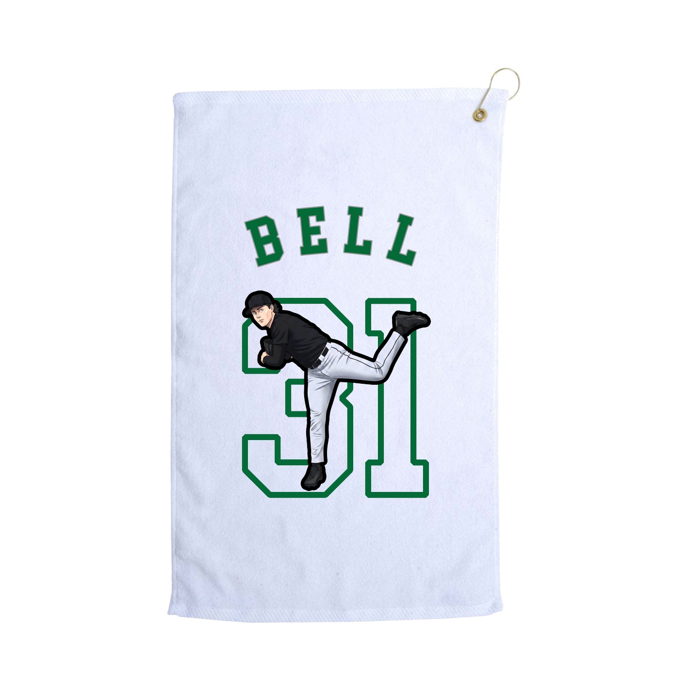 Golf Towel — Shirsey Arch in White