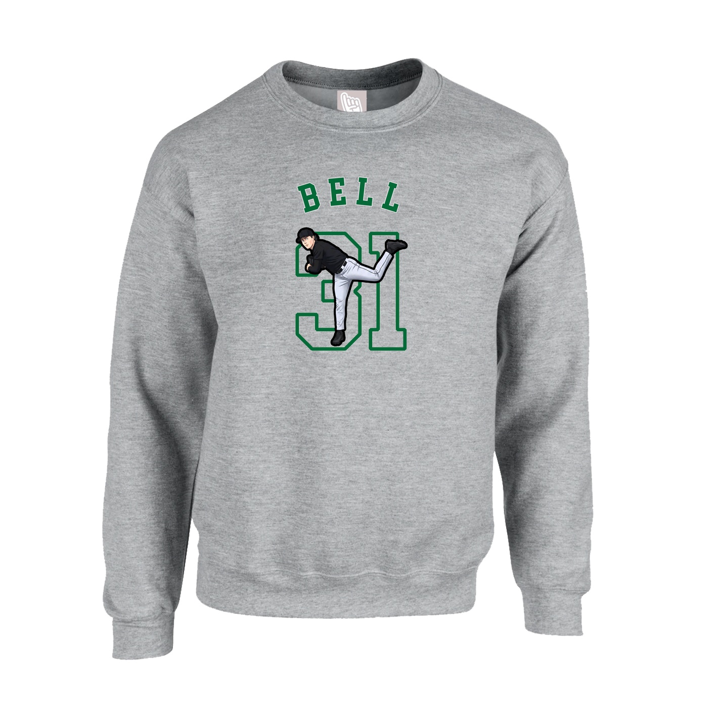 Fleece Crew — Shirsey Arch in Grey