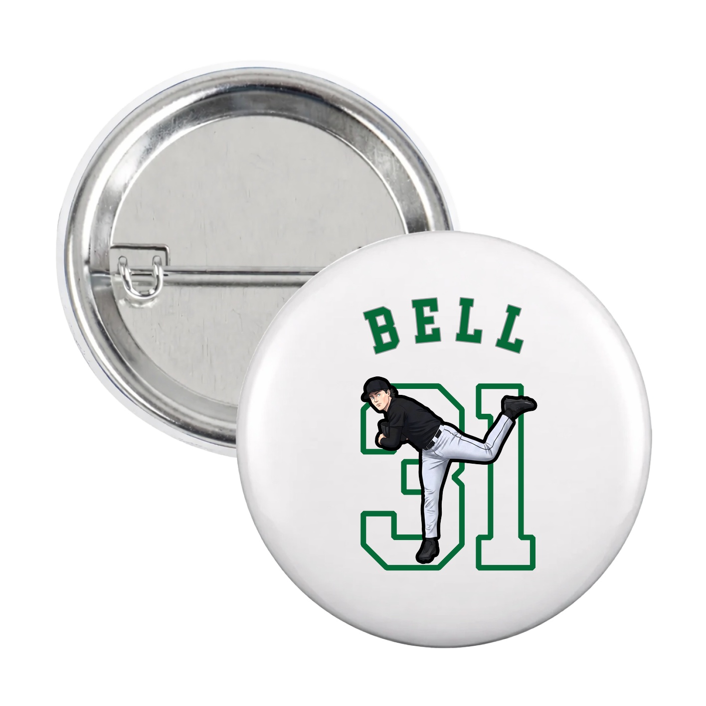Game Day Button — Shirsey Arch in White