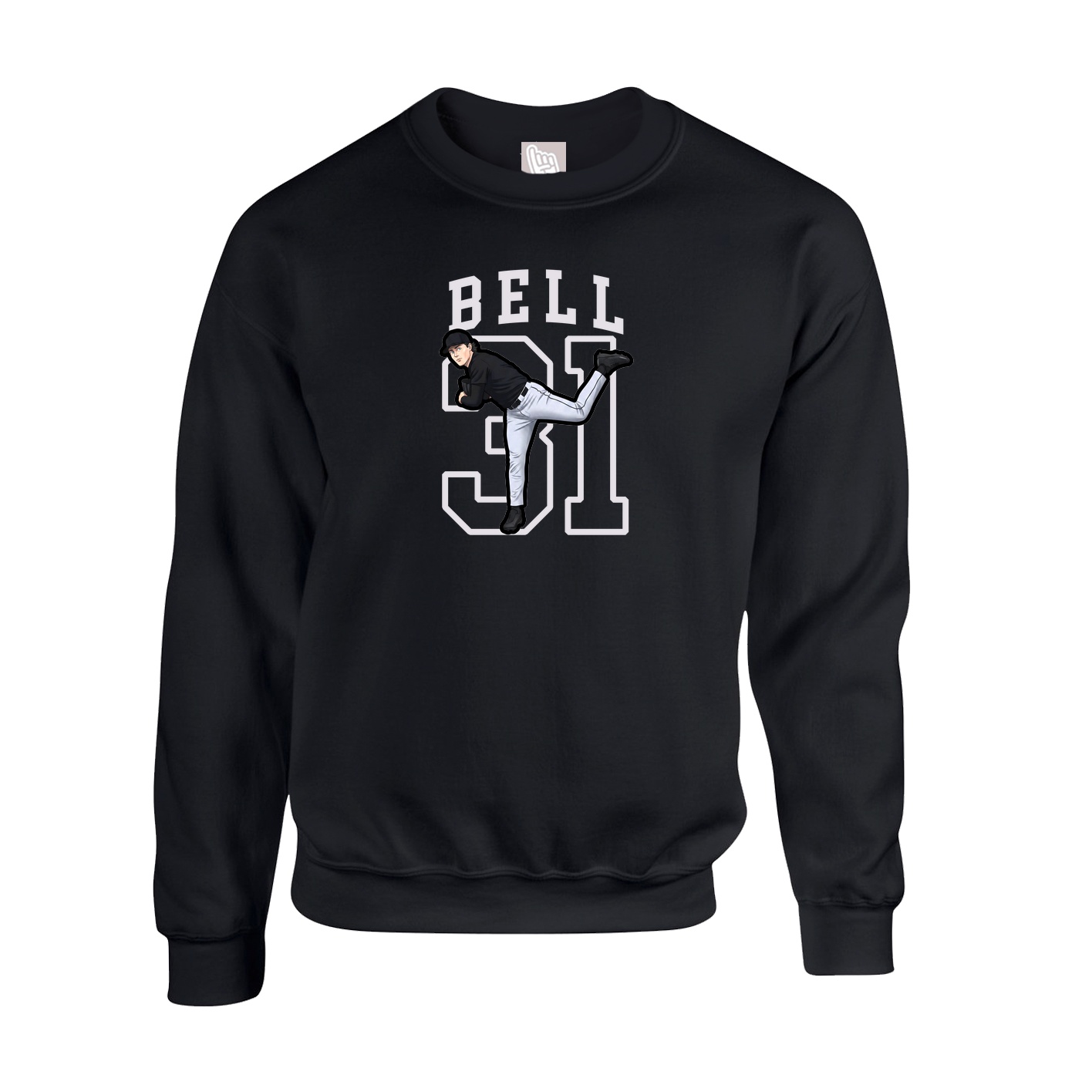 Fleece Crew — Shirsey in Black
