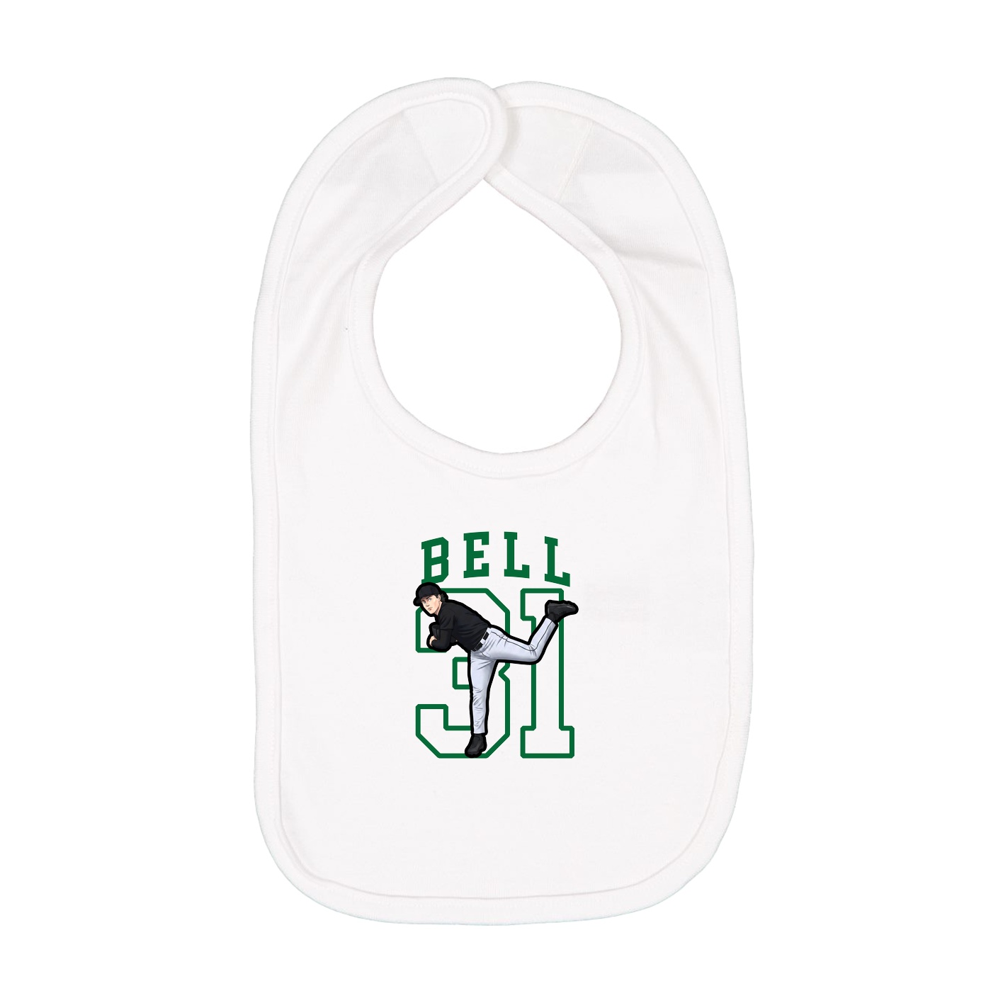 Infant Bib — Shirsey in White