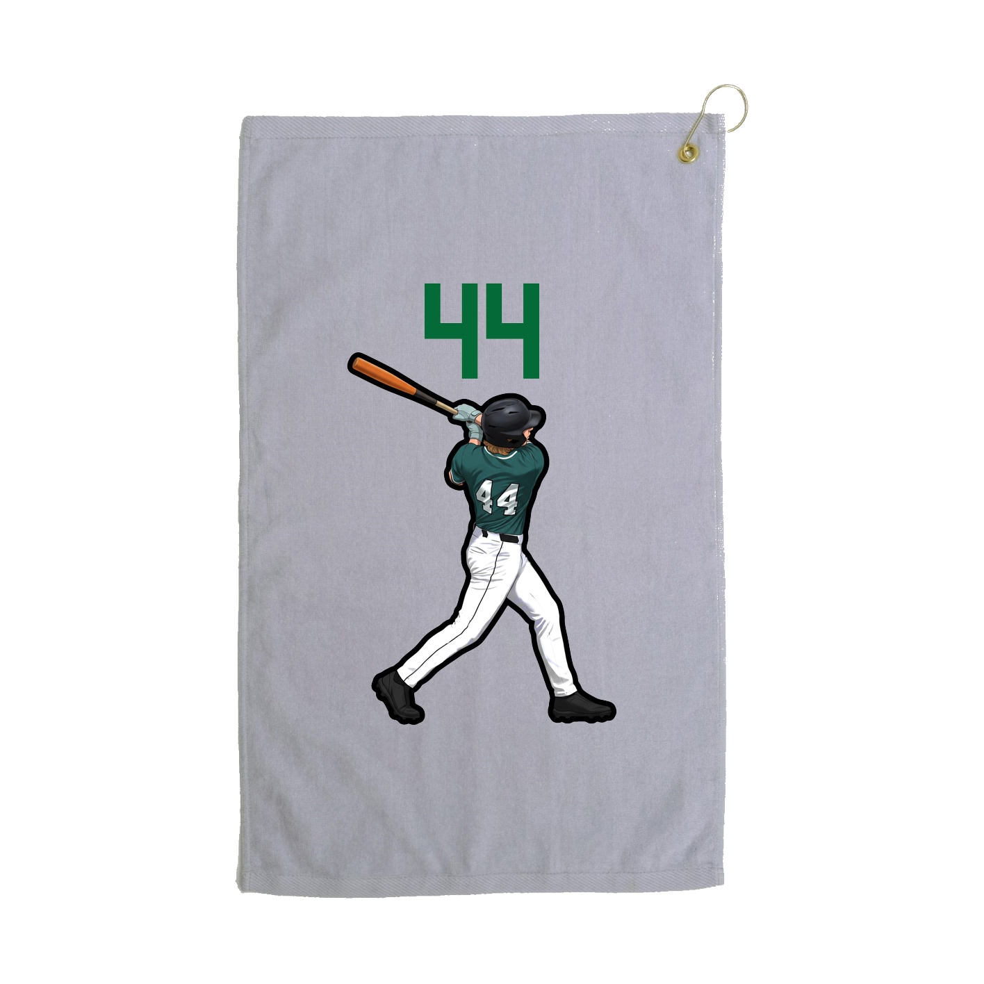 Golf Towel — Number Top in Grey