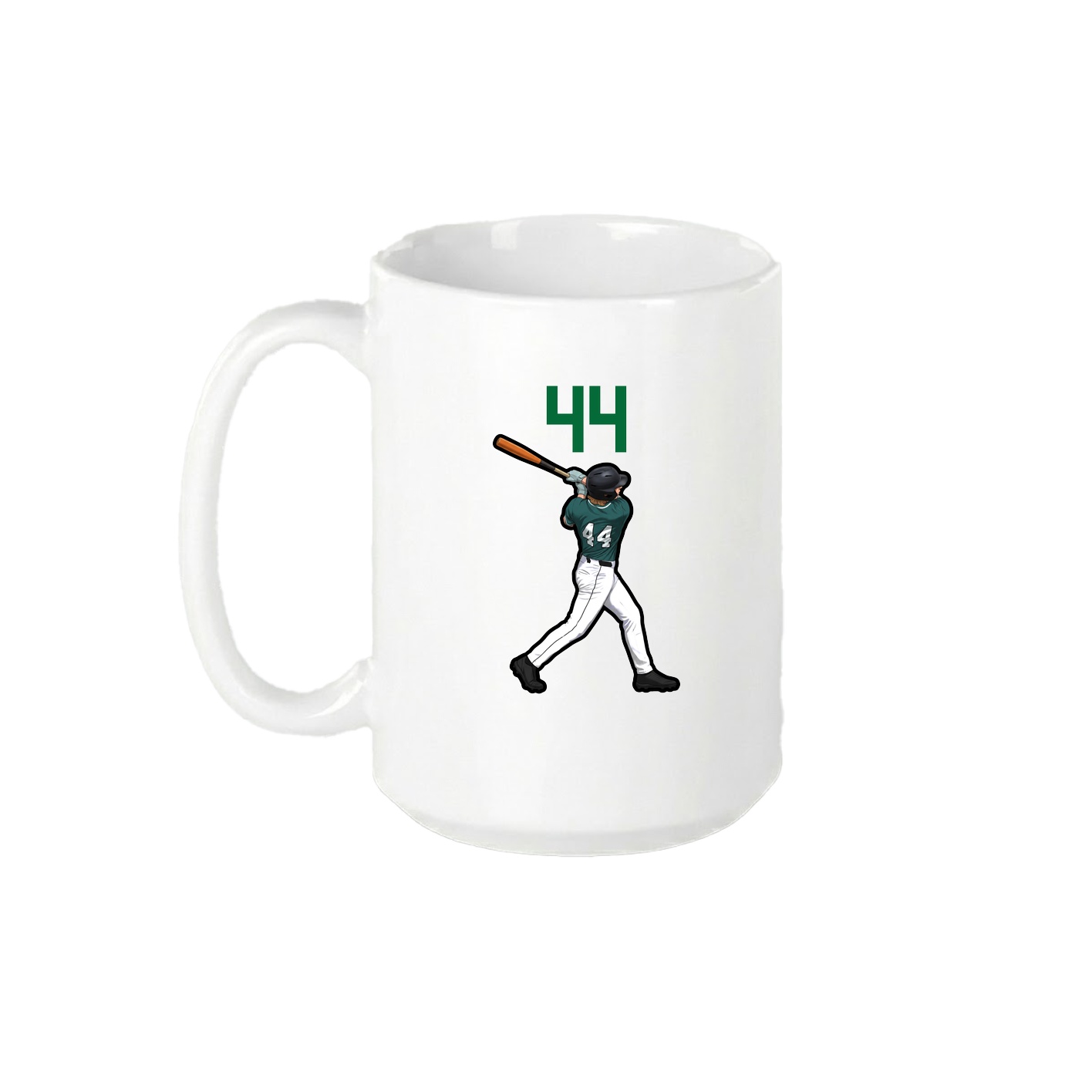 15oz Coffee Mug — Number Top in White