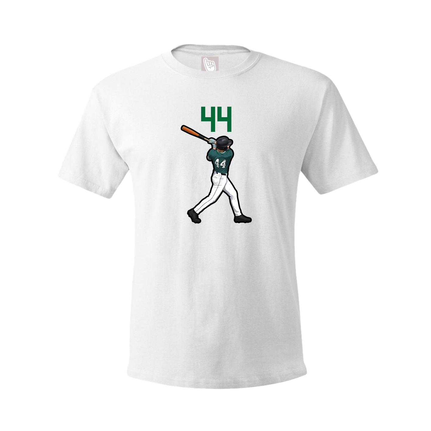 Youth Tee — Number Top in White