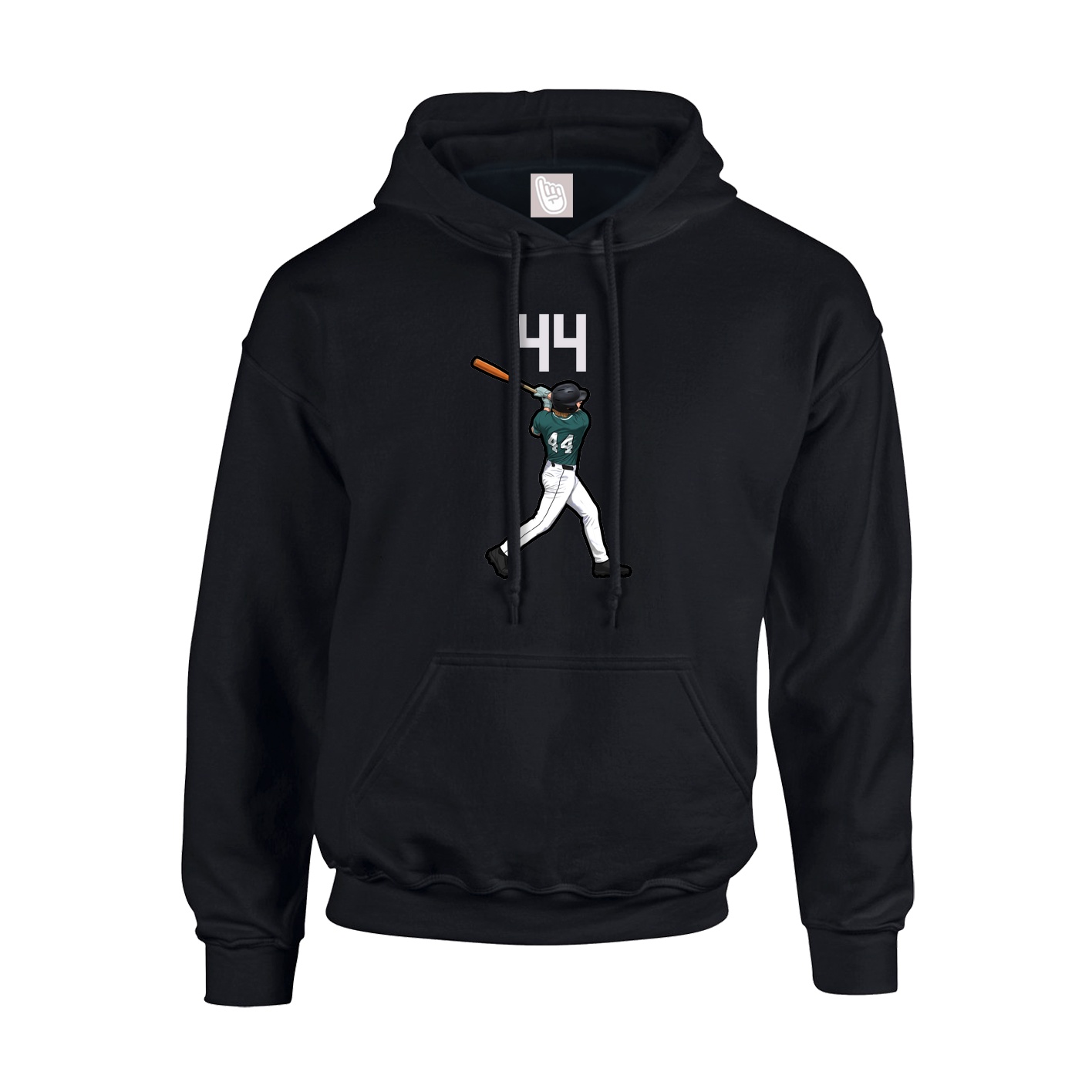 Hoodie — Number Top in Black