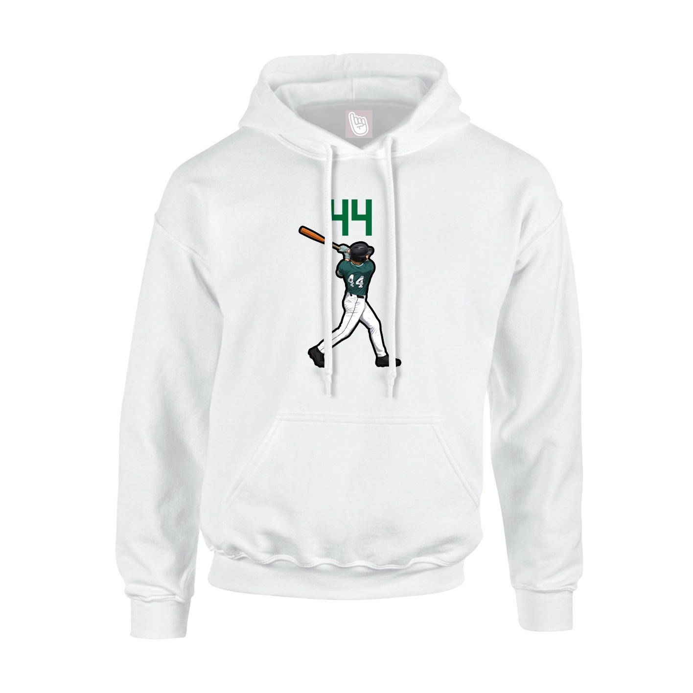 Hoodie — Number Top in White