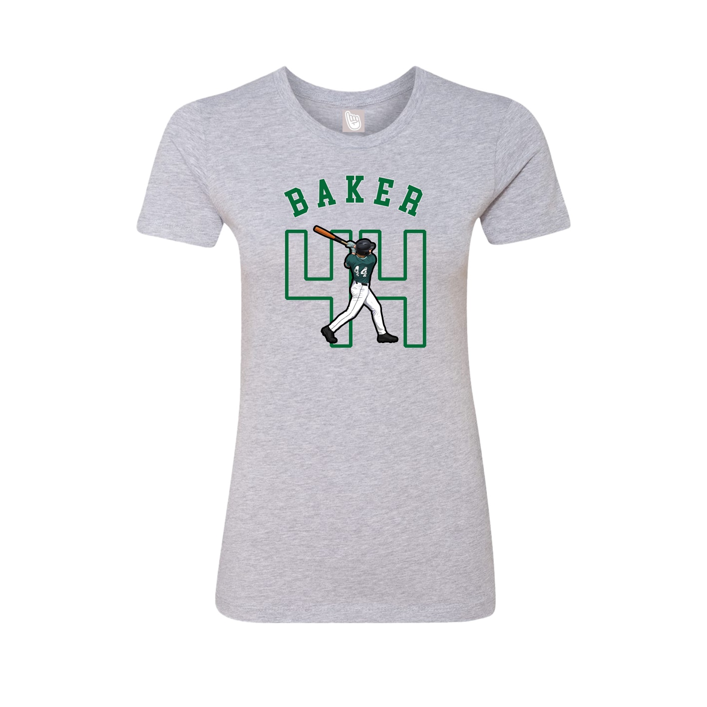 Fitted Women's Tee — Shirsey Arch in Grey