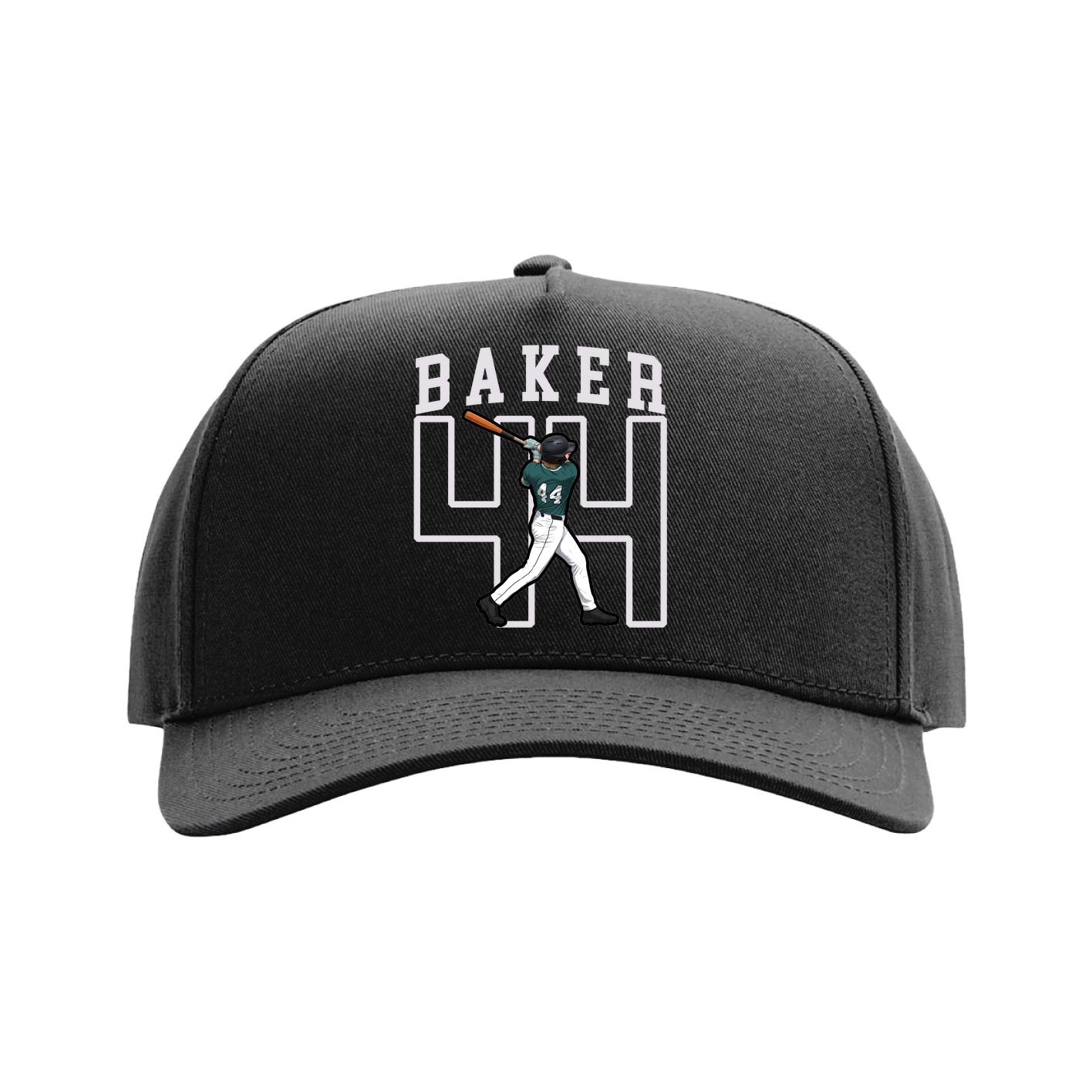 Full Fabric Five-Panel Champ Cap — Shirsey in Black