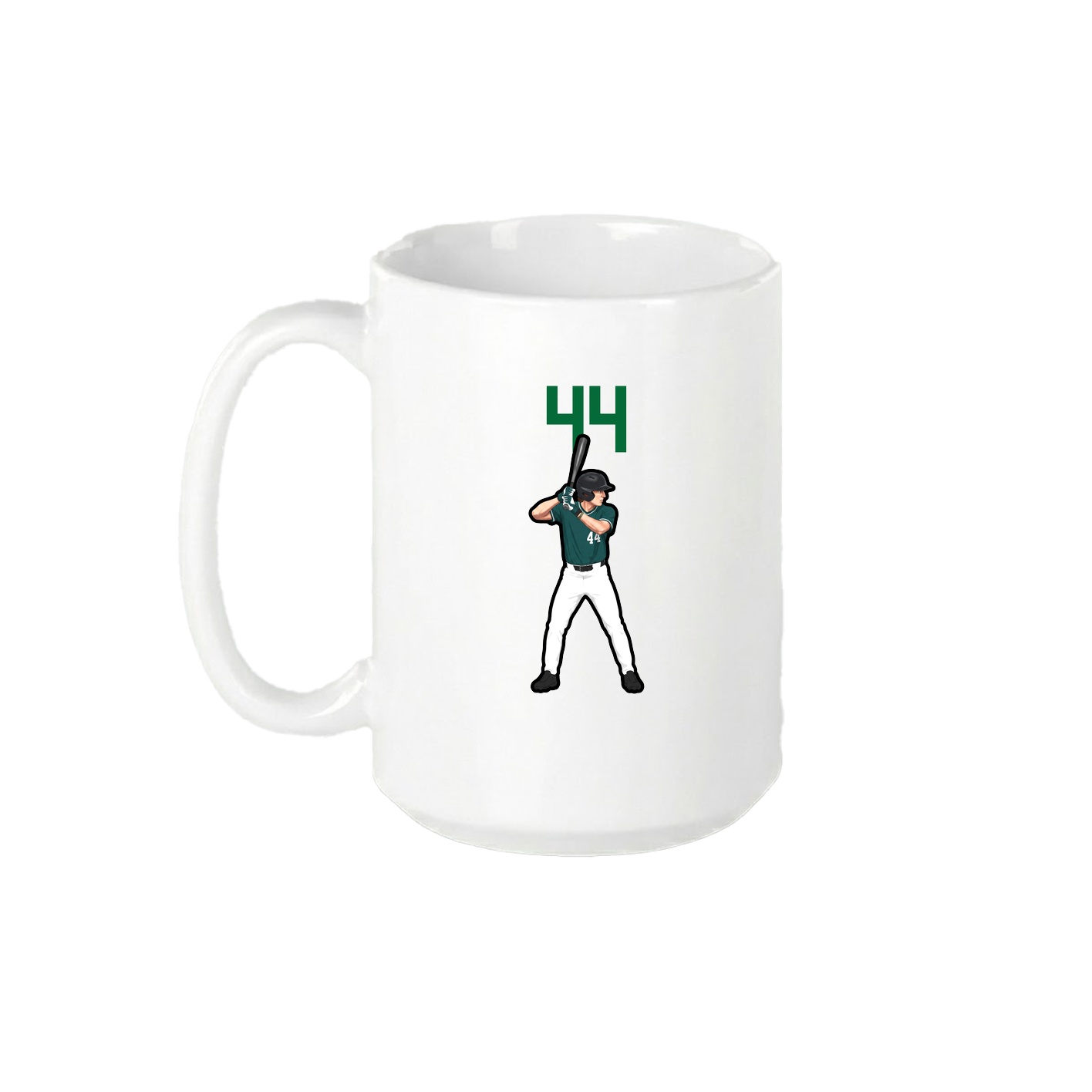 15oz Coffee Mug — Number Top in White