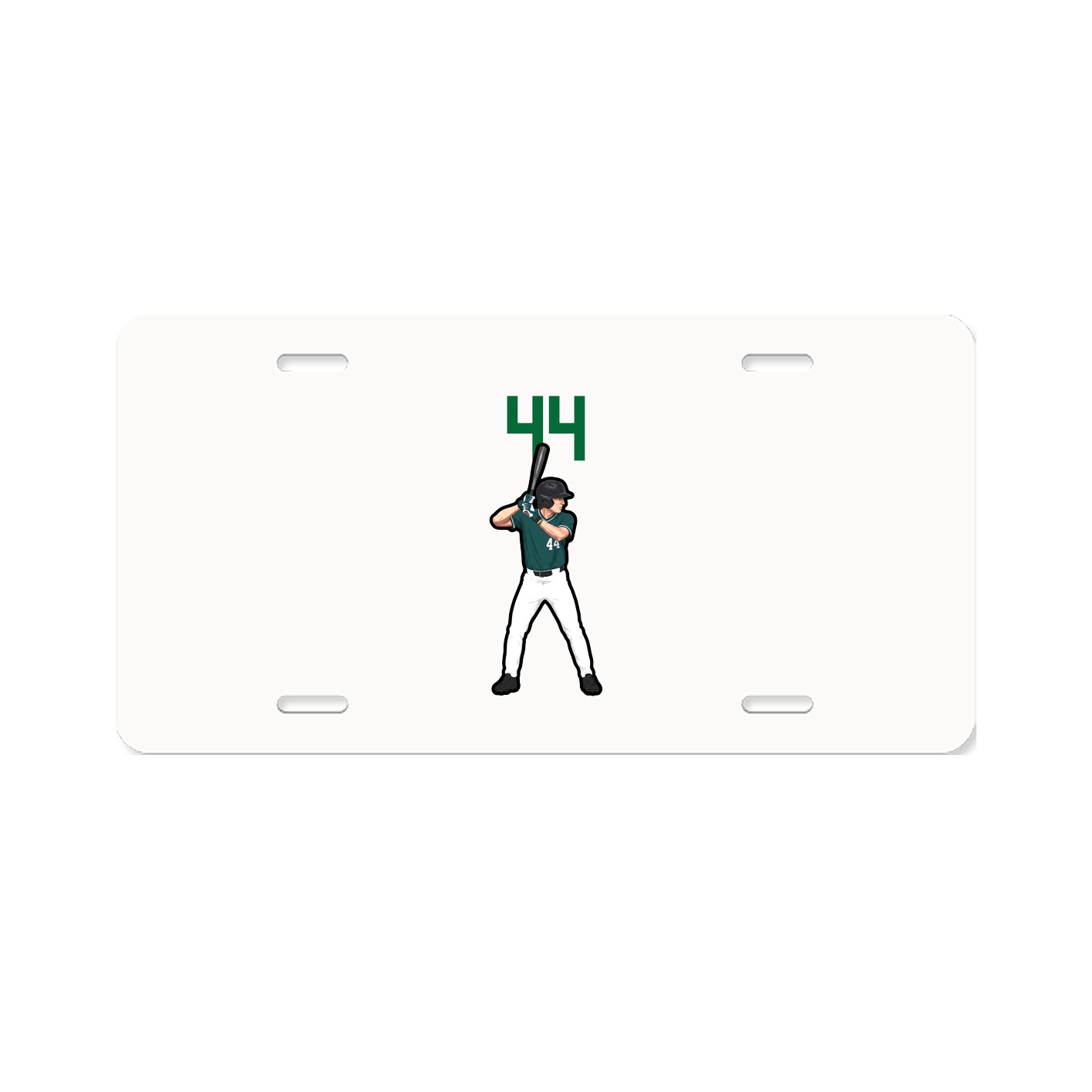 License Plate — Number Top in Classic