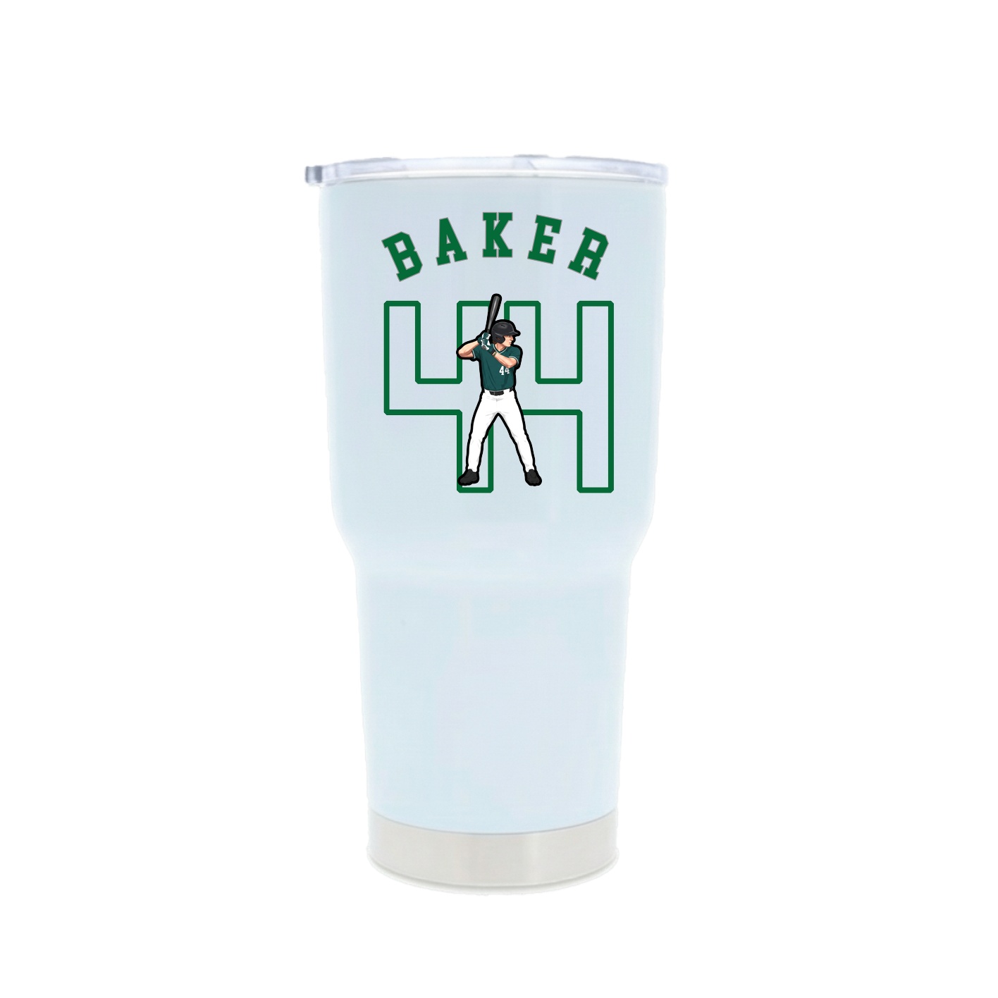 30oz Stainless Steel Tumbler — Shirsey Arch in White