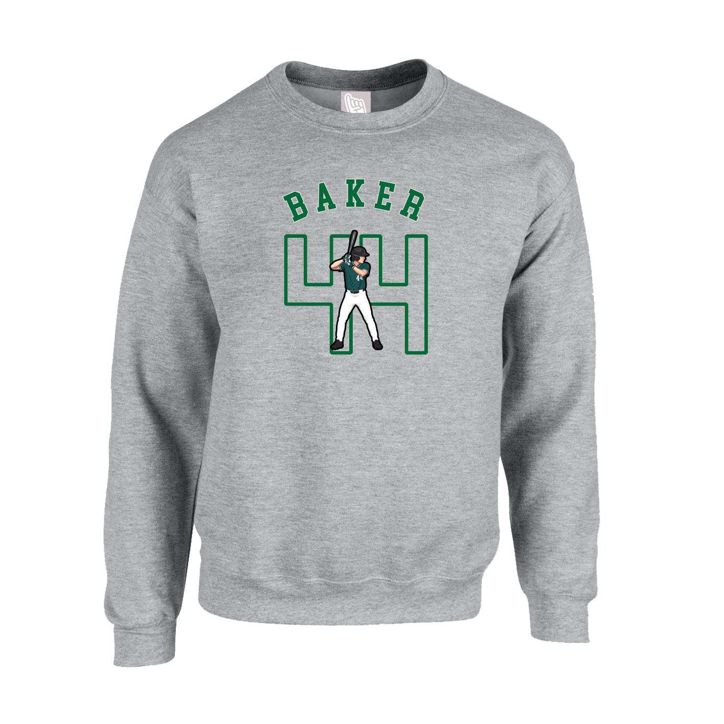Fleece Crew — Shirsey Arch in Grey