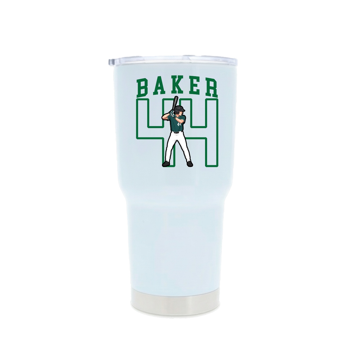30oz Stainless Steel Tumbler — Shirsey in White