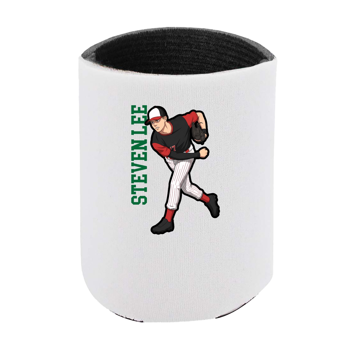 Can Holder — Name Vertical in White