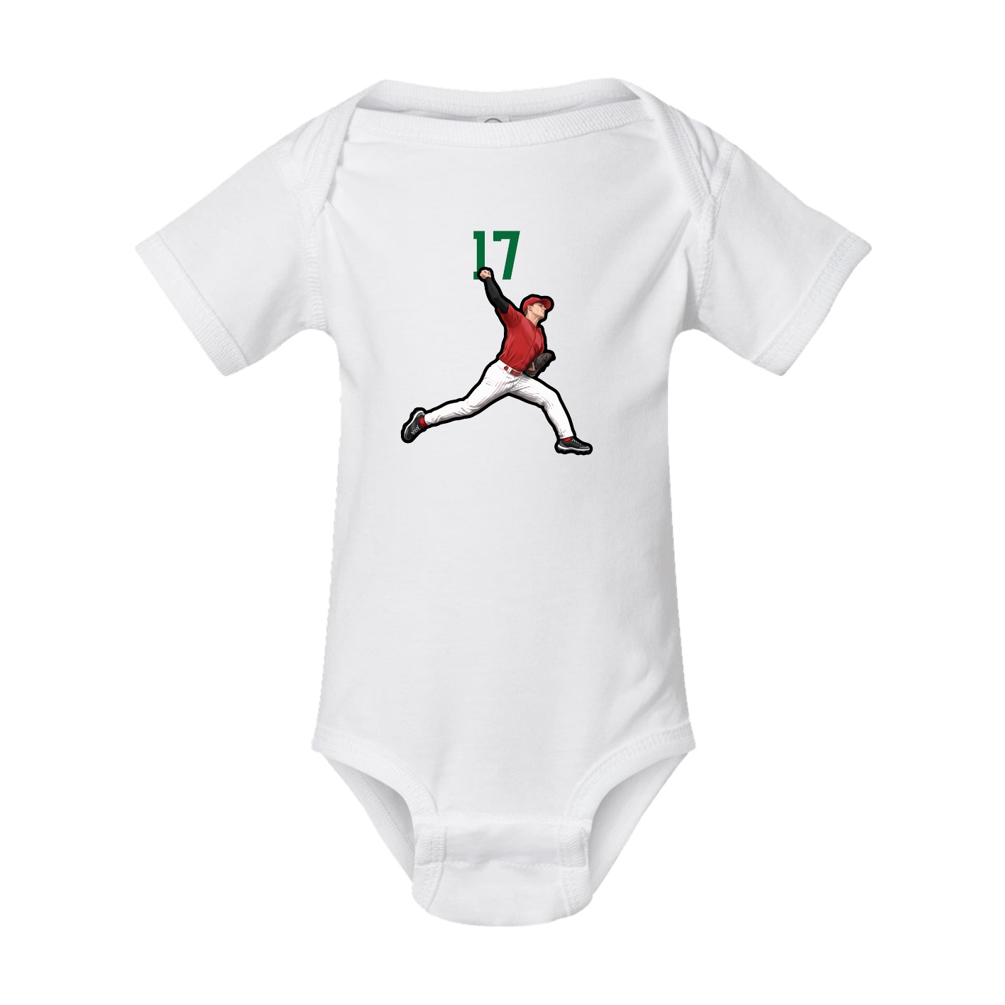 Baby Onesie — Number Top in White