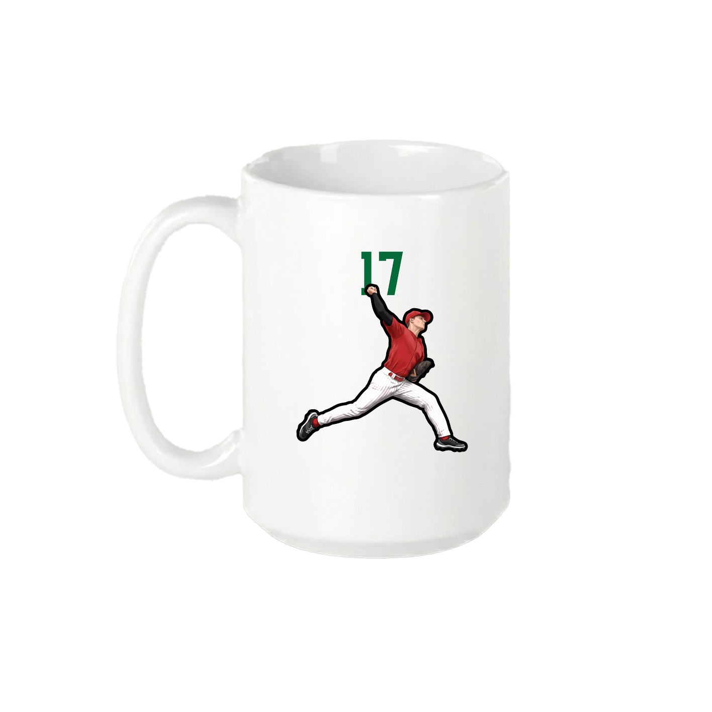 15oz Coffee Mug — Number Top in White