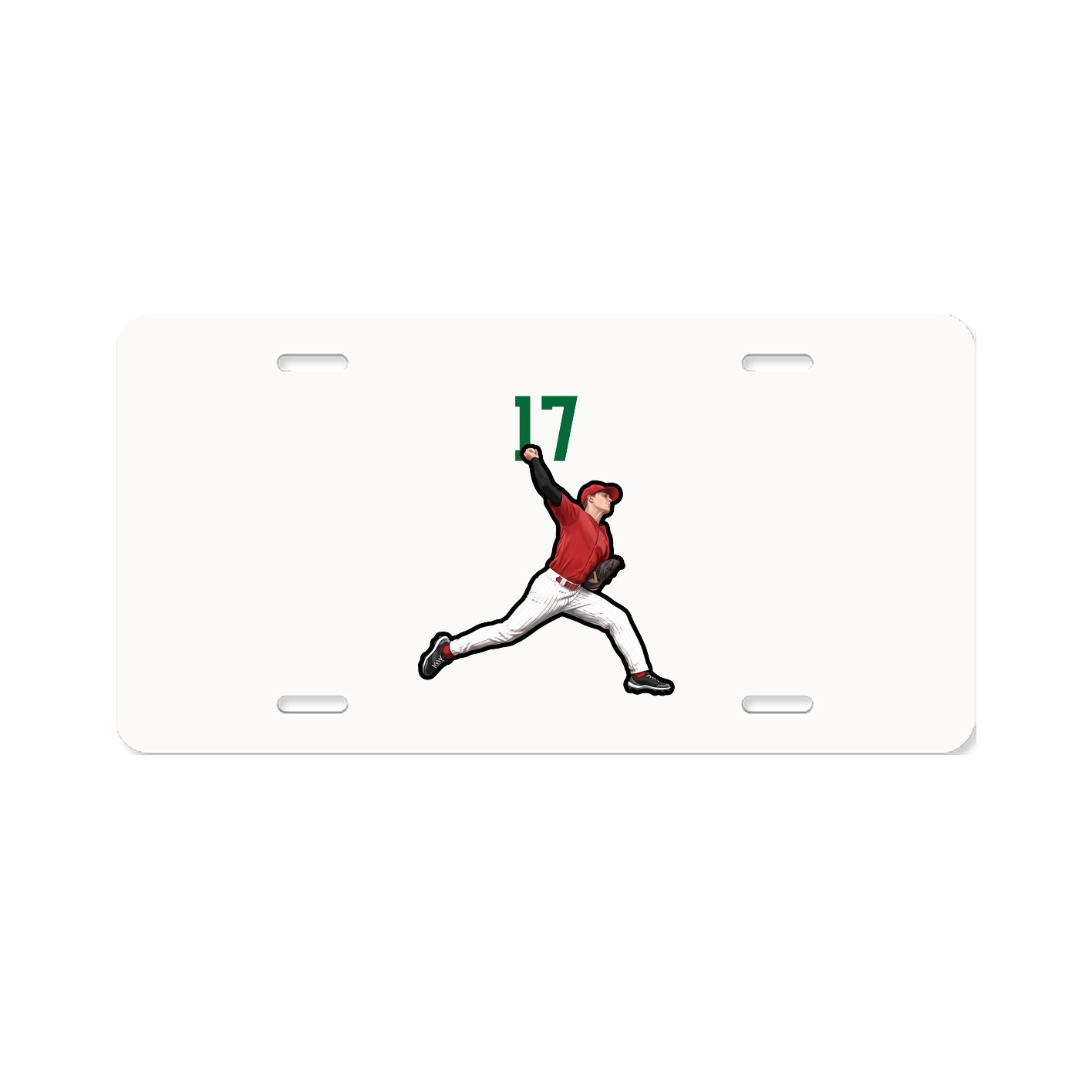 License Plate — Number Top in Classic
