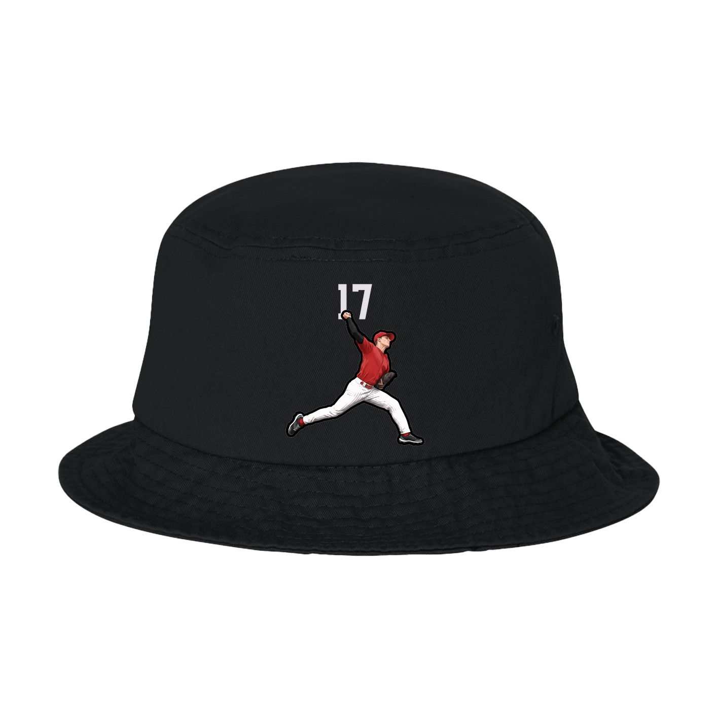 Bucket Cap — Number Top in Black