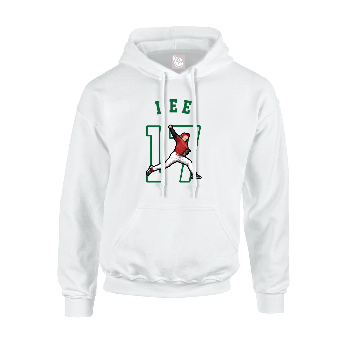 Youth Hoodie — Shirsey Arch in White