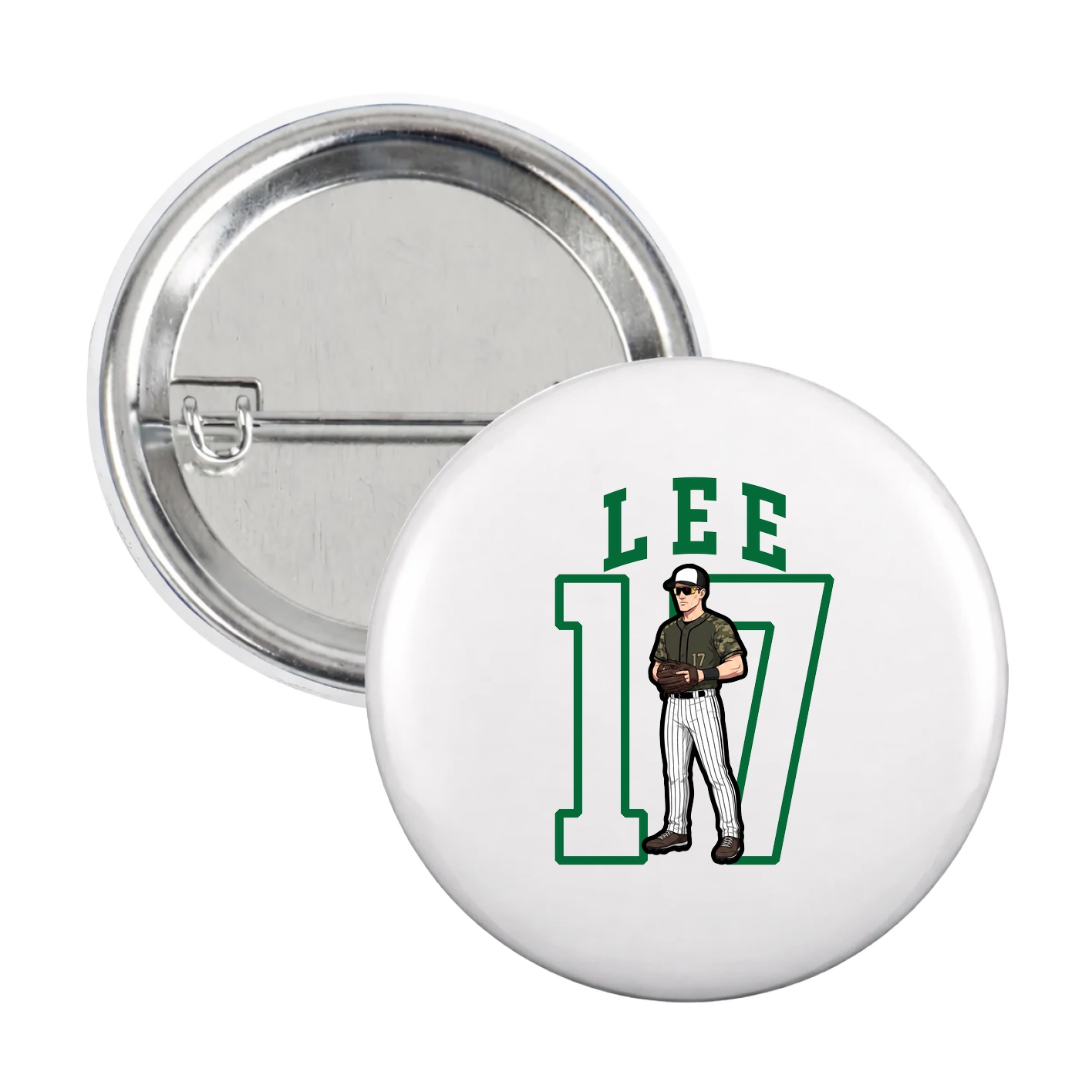 Game Day Button — Shirsey in White