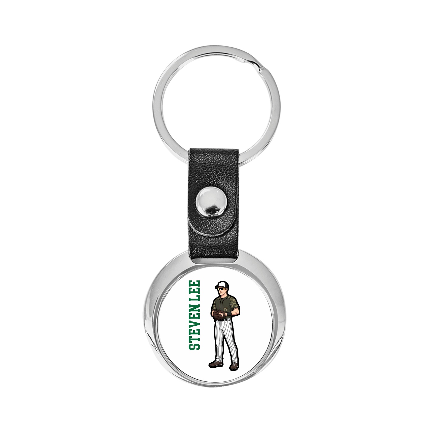 Key Chain — Name Vertical in Classic