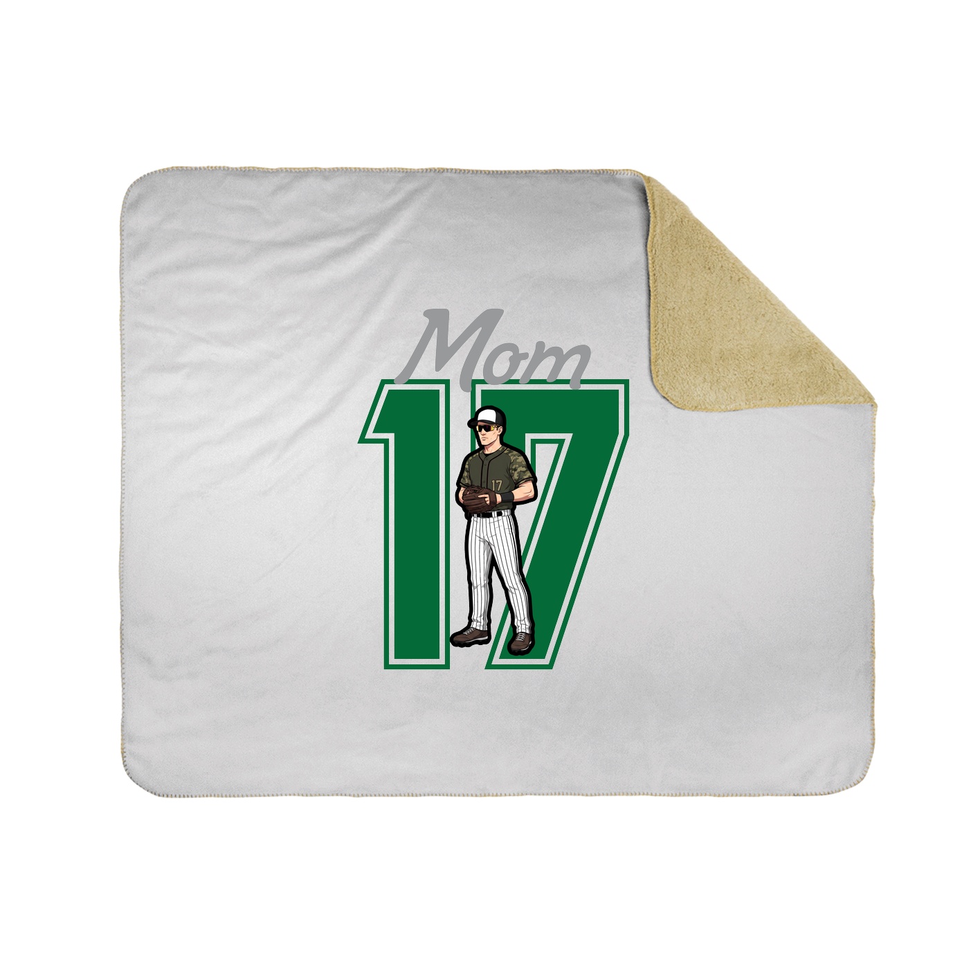 Throw Blanket — Mothers Day Shirsey in White