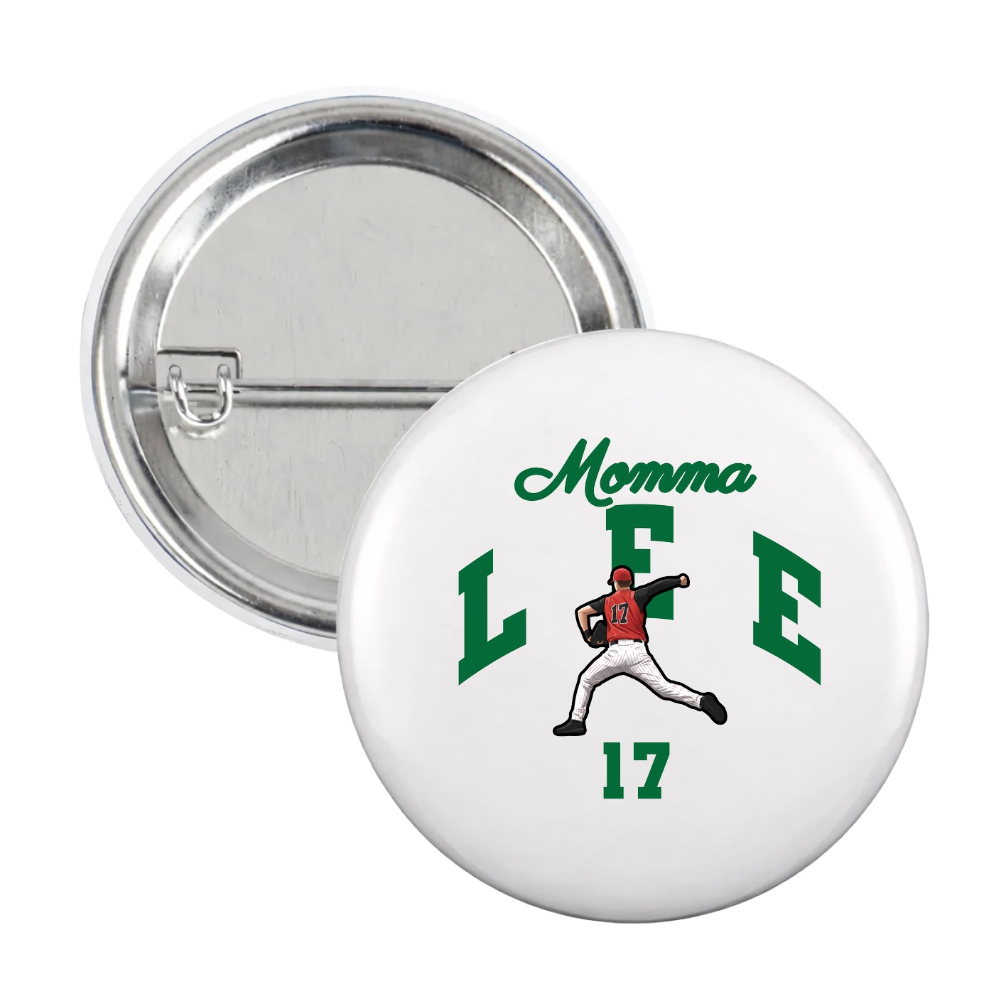 Game Day Button — Mothers Day Arch in White